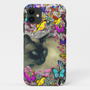 Capa Para iPhone 11 Stella no gato Siamese do ponto do chocolate das