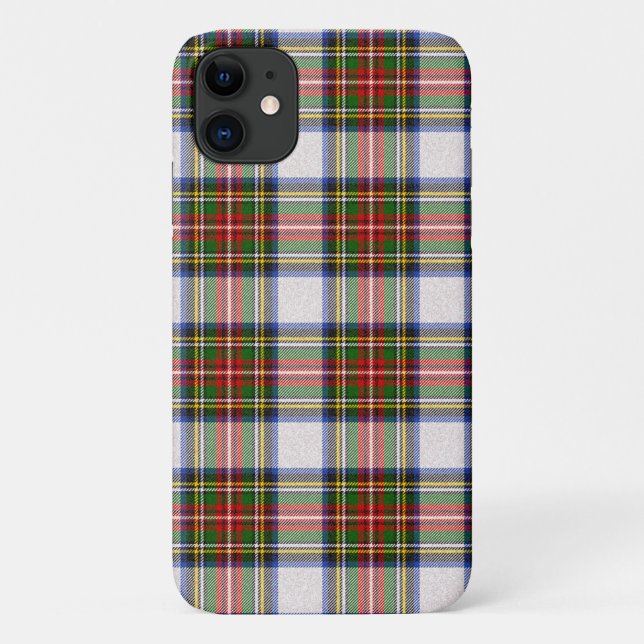 Capa Para iPhone 11 Stewart Royal Dress Xadrez Padrão Escocês (Verso)