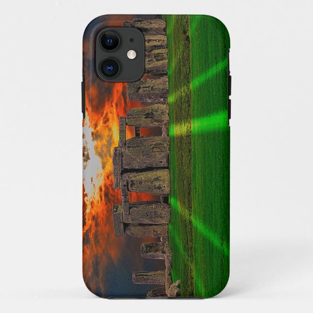 Capa Para iPhone 11 Stonehenge Celtic Standstone Stones na Grã-Bretanh (Verso)