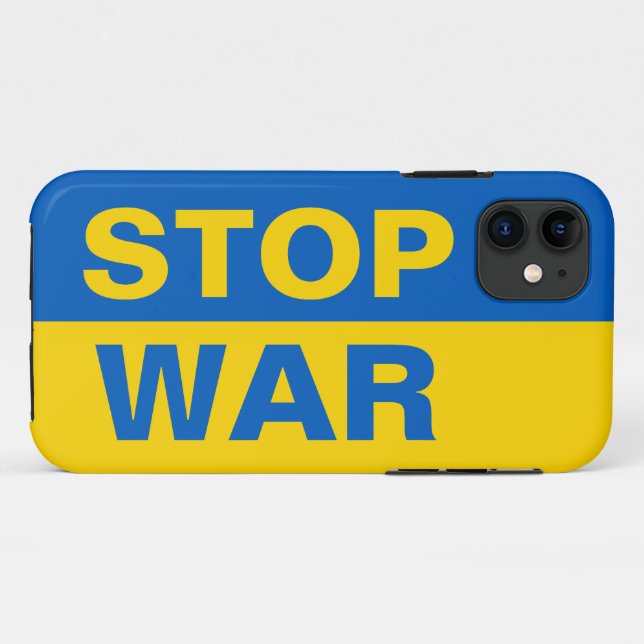 Capa Para iPhone 11 Stop War Ucrânia Ucraniano (Verso (horizontal))