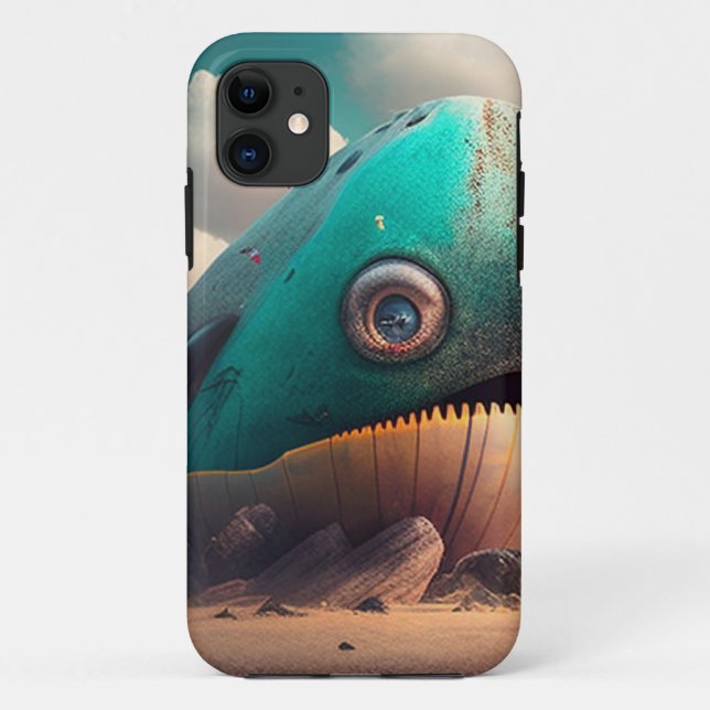 Capa Para iPhone 11 Strange Whale (Verso)