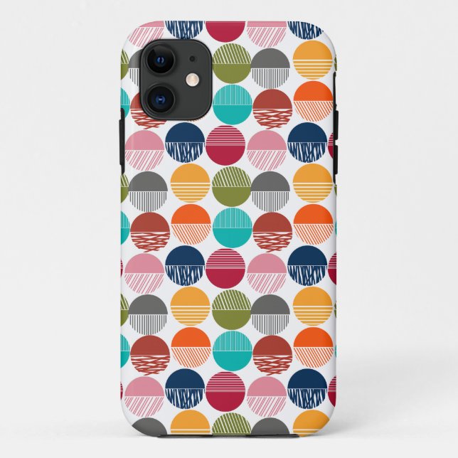 Capa Para iPhone 11 Stripes e Sólidos (Verso)