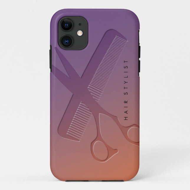 Capa Para iPhone 11 Stylist para o cabelo (Verso)