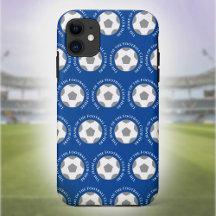 Sua Equipe de futebol de azul