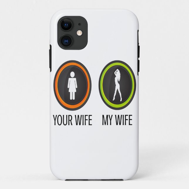 Capa Para iPhone 11 Sua Esposa Minha Esposa (Verso)