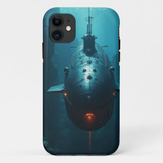 Capa Para iPhone 11 Submarinos nucleares em águas profundas