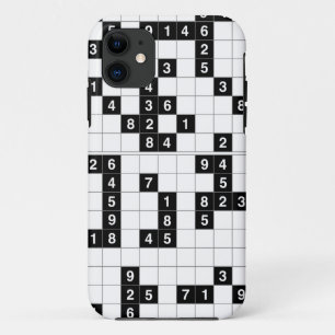 Capa Para iPhone 11 sudoku branco preto