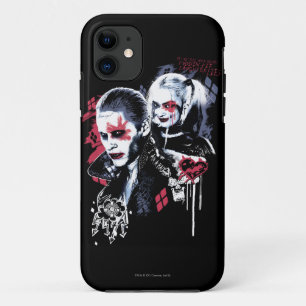 Capa Para iPhone 11 Suicide Squad   Joker & Harley Painted Graffiti