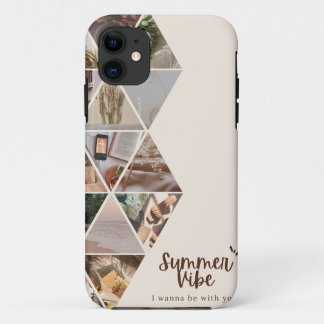 Capa Para iPhone 11 Summer Vibe, Quero Estar Com Você, Beige Color