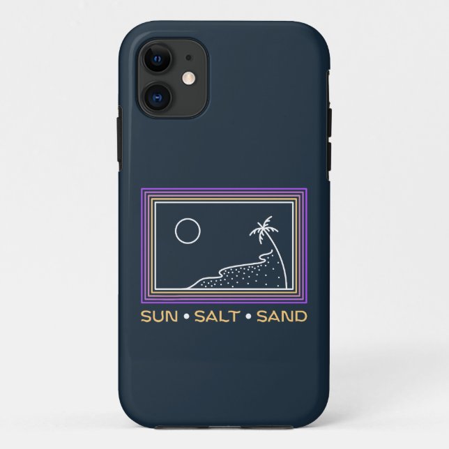 Capa Para iPhone 11 Sun Salt Sand 1 (Verso)