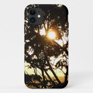 Capa Para iPhone 11 Sunset Through Tres I Fotografia Tropical