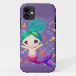 Capa Para iPhone 11 Super Bonita Sereia De Bebê