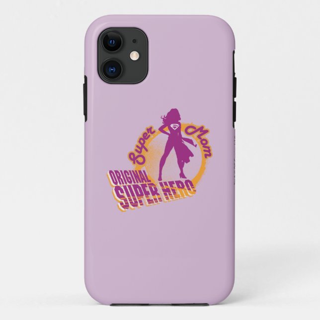Capa Para iPhone 11 Super Hero Original da Super Mãe (Verso)