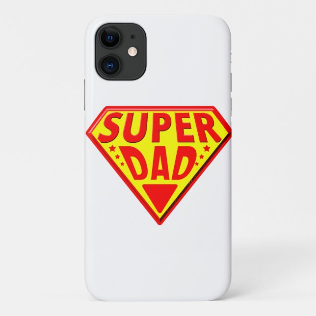 Capa Para iPhone 11 Super Pai - Feliz Dia dos Pais (Verso)