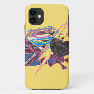 Capa Para iPhone 11 Supergirl Flag and Crossbones
