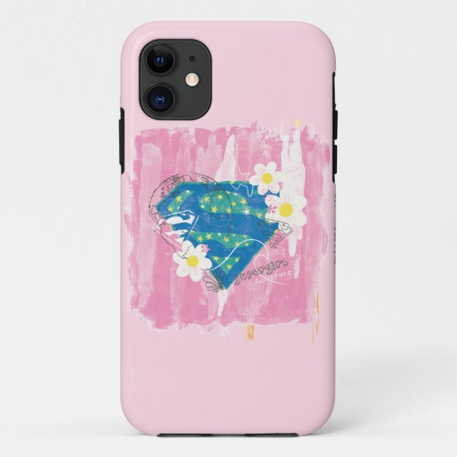 Capa Para iPhone 11 Supergirl for Peace Pink (Verso)