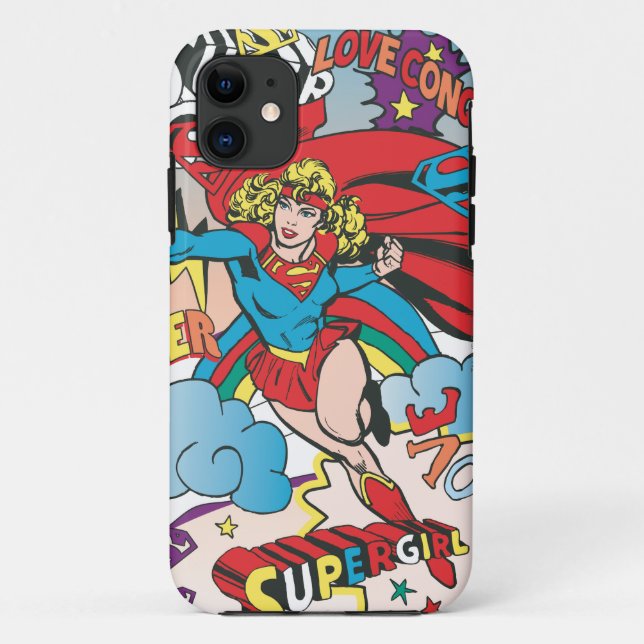 Capa Para iPhone 11 Supergirl Love Conquers (Verso)