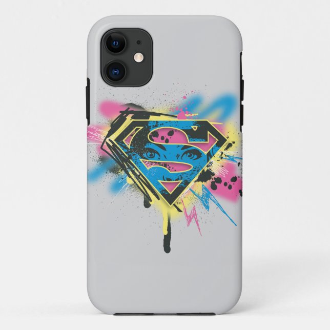 Capa Para iPhone 11 Supergirl Paint e Derramares (Verso)