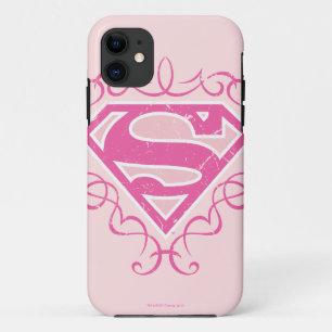Capa Para iPhone 11 Supergirl Pink Stripes