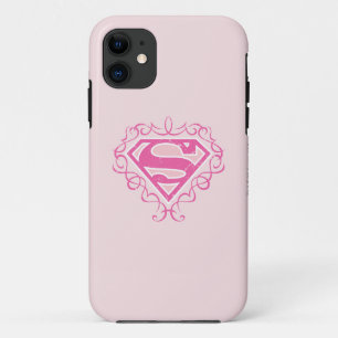 Capa Para iPhone 11 Supergirl Pink Stripes