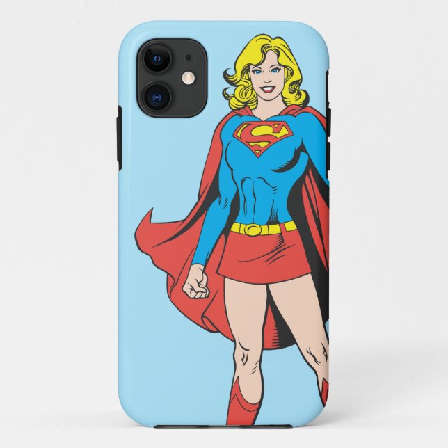 Capa Para iPhone 11 Supergirl Poses (Verso)