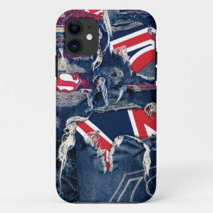 Capa Para iPhone 11 Supergirl Red, White e Blue