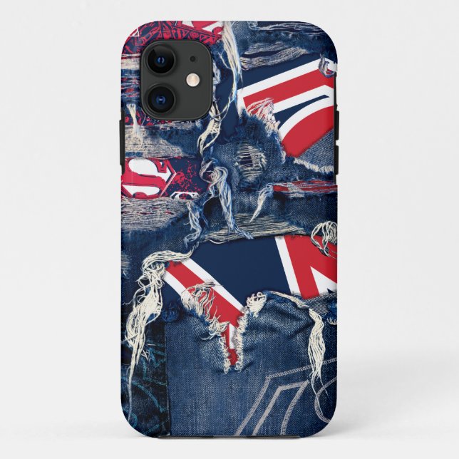 Capa Para iPhone 11 Supergirl Red, White e Blue (Verso)