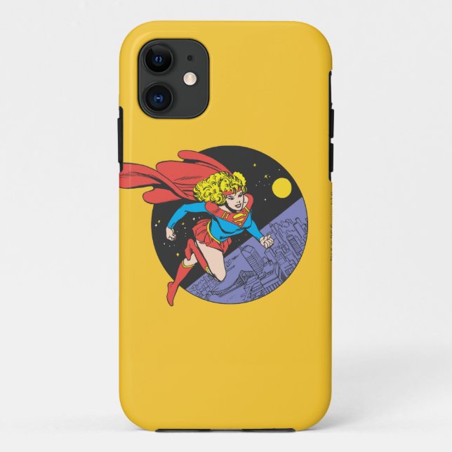 Capa Para iPhone 11 Supergirl salta no espaço (Verso)