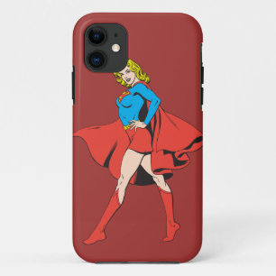 Capa Para iPhone 11 Supergirl Strikes a Pose