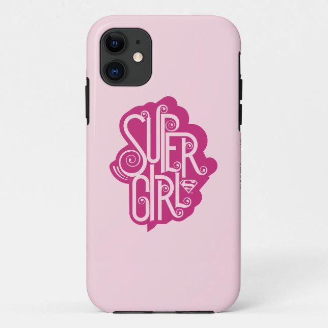 Capa Para iPhone 11 Supergirl Swirl 1 (Verso)