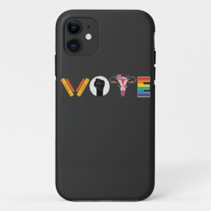 Capa Para iPhone 11 Suporte a Uterus LGBT nos Livros de VOTO