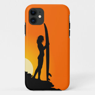 Capa Para iPhone 11 Surfer Girl iPhone 5 mal existe