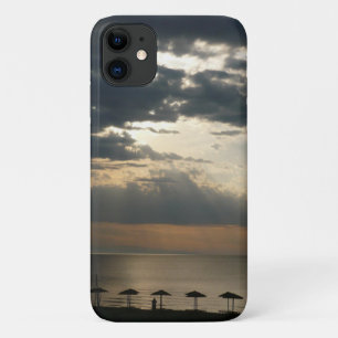 Capa Para iPhone 11 Surgimento do sol sobre a praia na Grécia Foto Cên