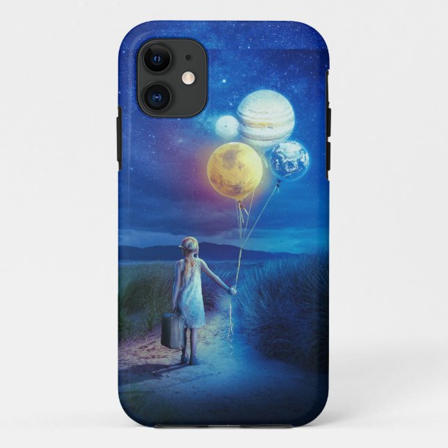 Capa Para iPhone 11 Surreal se movendo para seu futuro (Verso)