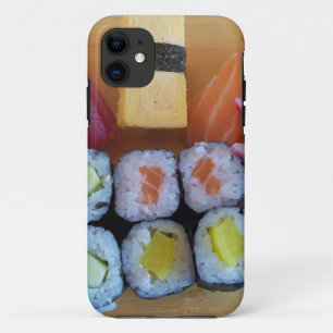 Capa Para iPhone 11 Sushi Asia Fish Rice Comida