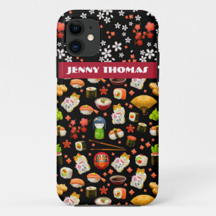Capa Para iPhone 11 Sushi japonês