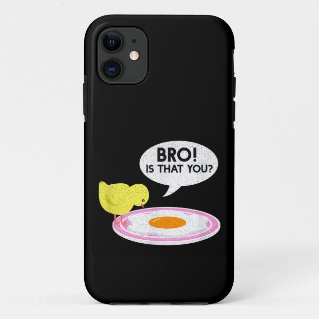 Capa Para iPhone 11 Sussurrador de Frango Camisa engraçada Irmão é voc (Verso)