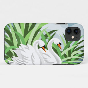 Capa Para iPhone 11 Swan branco