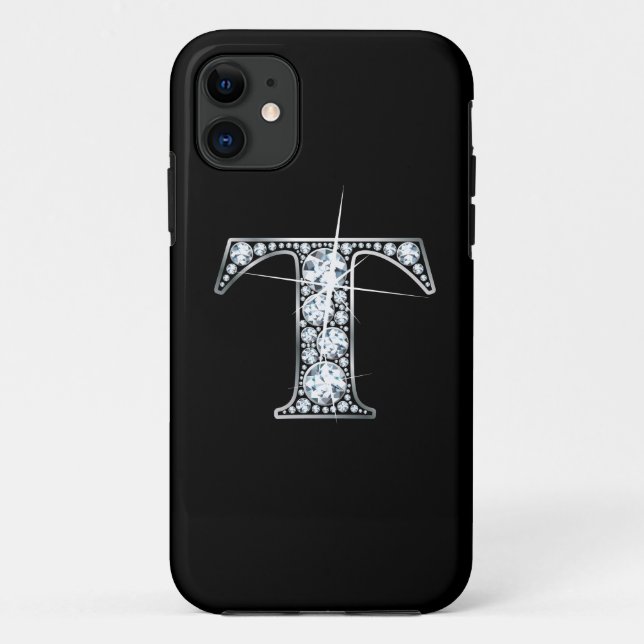 Capa Para iPhone 11 T Faux-"Diamond Bling" (Verso)
