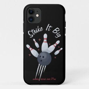Capa Para iPhone 11 Tachá-lo grande - Bola de boliche esmagando em pi