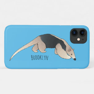 Capa Para iPhone 11 Tamandua ilustração de desenho animado