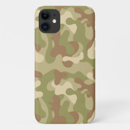 Capa Para iPhone 11 Tan Camouflage Case | iTelefone | iPad | Samsung