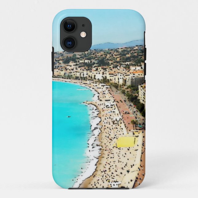 Capa Para iPhone 11 "Tão agradável e bonito", foto/pintura de Digitas (Verso)