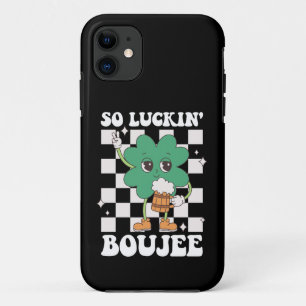 Capa Para iPhone 11 Tão Sortudo Dia de São Patrício de Shamrock da Bou