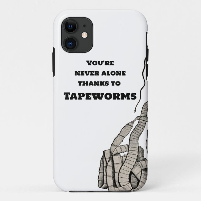 Capa Para iPhone 11 Tapeworm E Você (Verso)