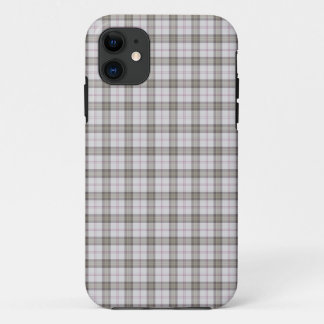 Capa Para iPhone 11 Tartan de moda cinza