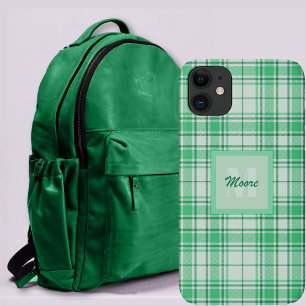 Capa Para iPhone 11 Tartan - Verde claro com Matizes Verdes mais escur