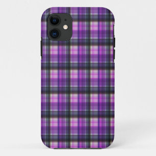 Capa Para iPhone 11 Tartan Verificado Roxo,