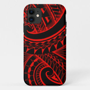 Capa Para iPhone 11 tatoos polinésios tribais de roda em cores