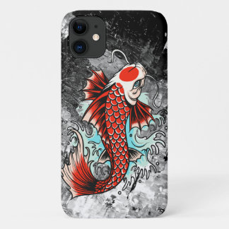 Capa Para iPhone 11 Tattoo Asian Koi Fish Pond Chinês Água Japonesa